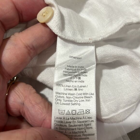 Madewell Square-Neck Mini Dress in 100% Linen in White NWT - Picture 13 of 14